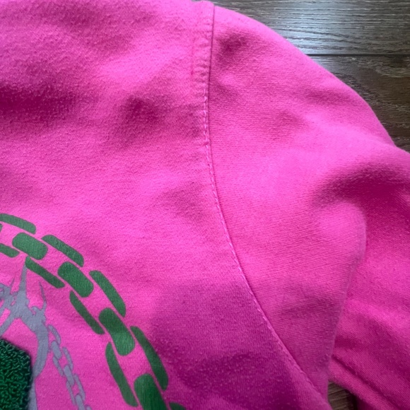 HMBL STAY HMBL Women's Full Zip Skull Hoodie, Women's, Size XS, Pink, Sweatshirt - Picture 13 of 16